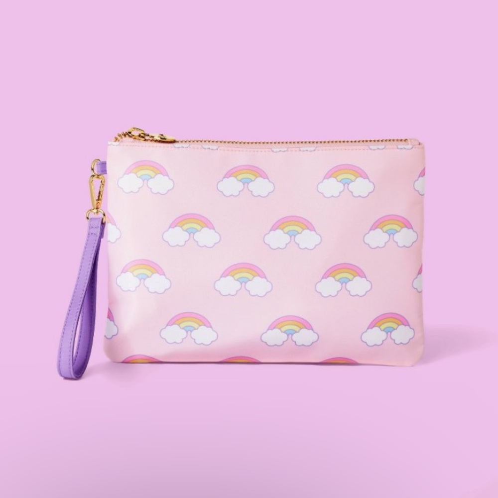 NWT Stoney Clover Lane x Target Rainbow flat pouch